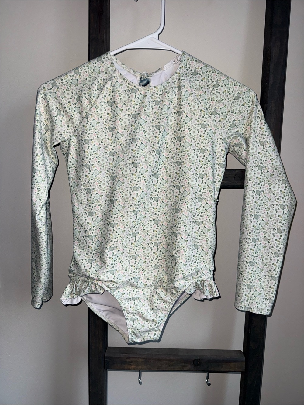 Minnow Long-Sleeve Floral Kids Swim One-Piece